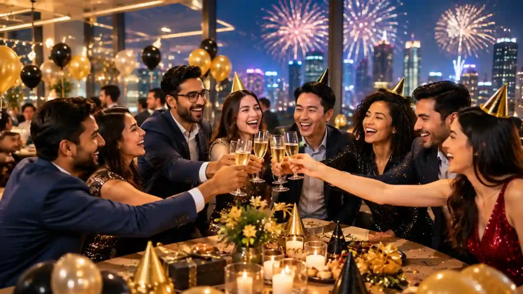 Celebration New Year Wishes to Team Members
