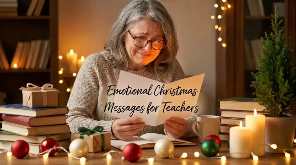 Emotional Christmas Messages for Teachers