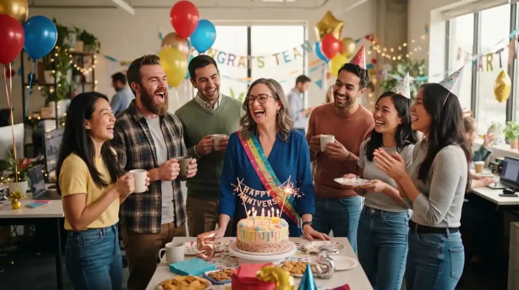  Funny Work Anniversary Wishes for Coworkers
