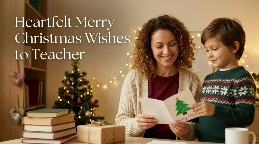 Heartfelt Merry Christmas Wishes to Teacher