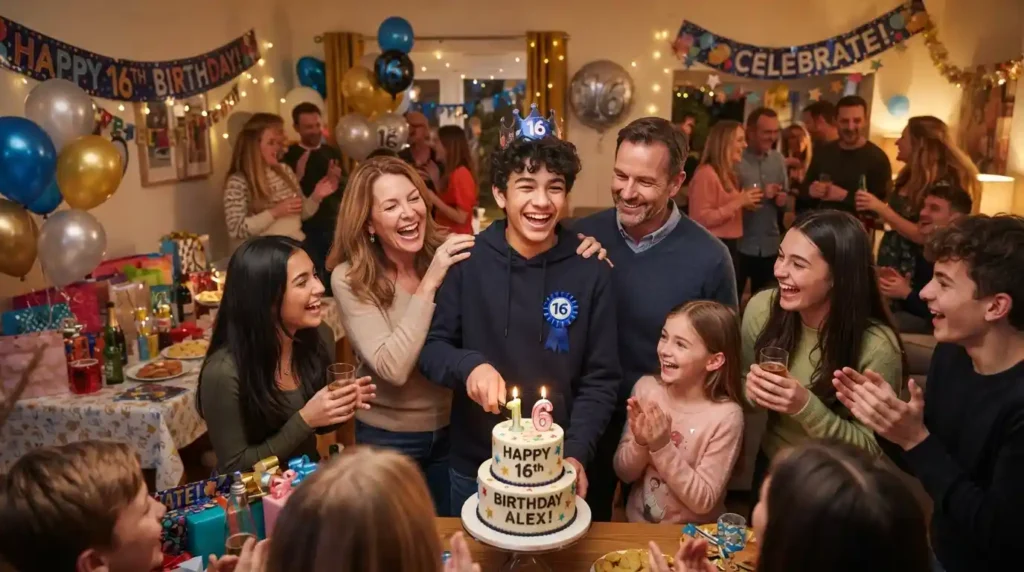 Celebration Birthday Wishes for 16 Year Old Boy