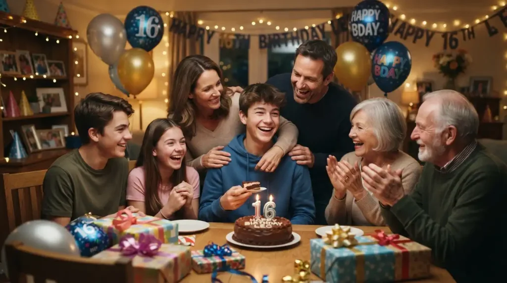 Family Birthday Wishes for 16 Year Old Boy