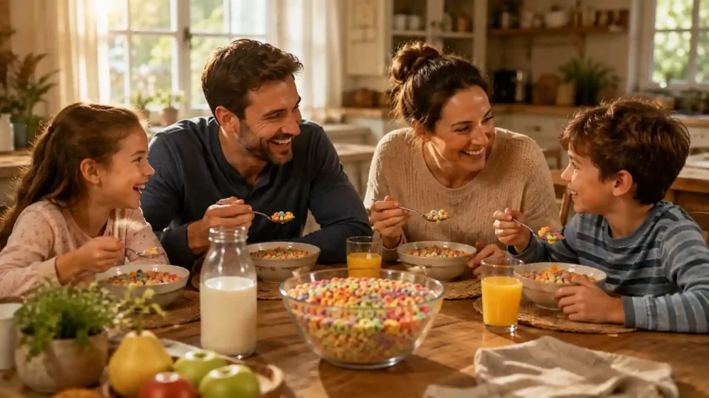 Family Three Wishes Cereal Memories