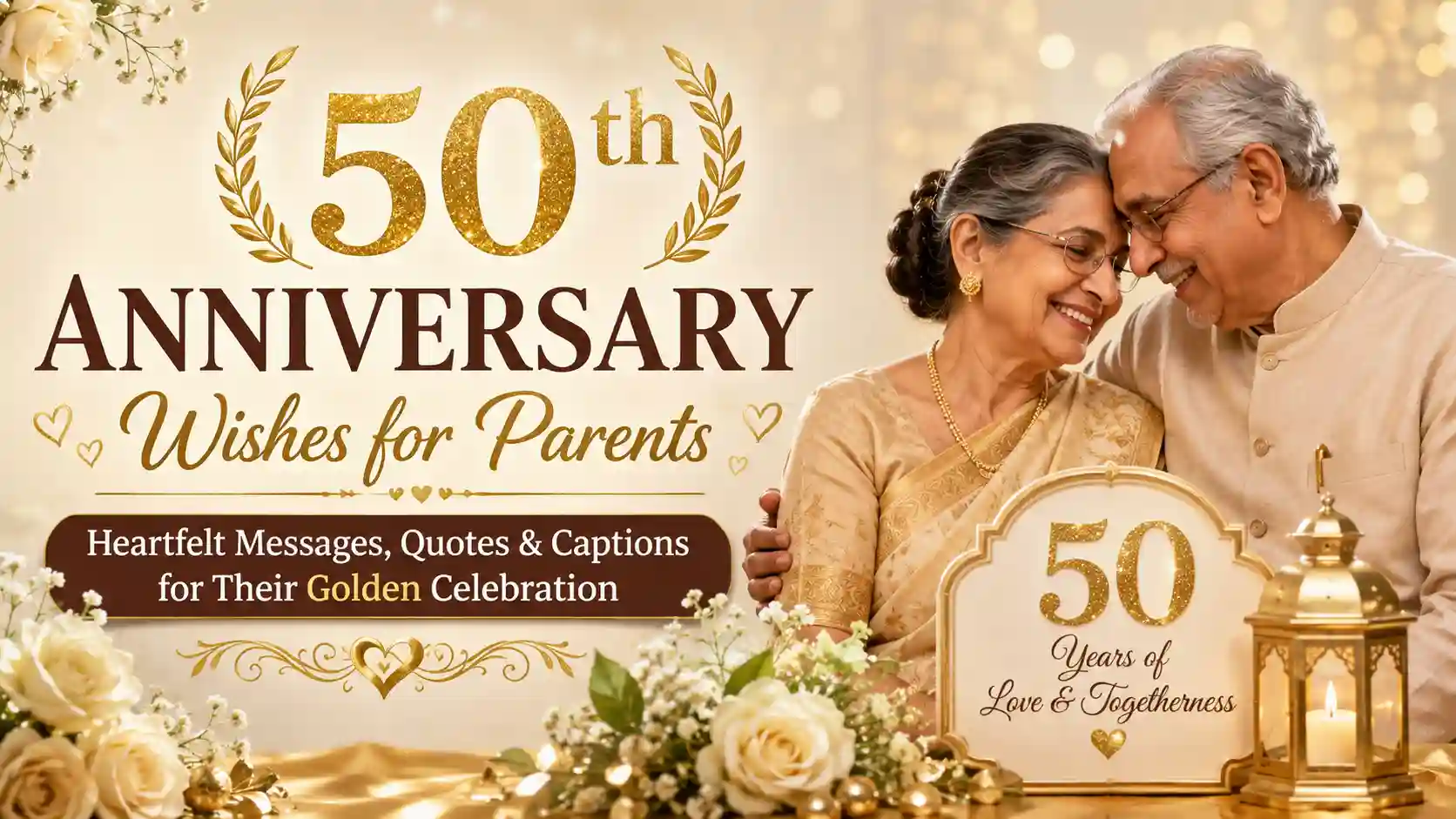 50th Anniversary Wishes for Parents