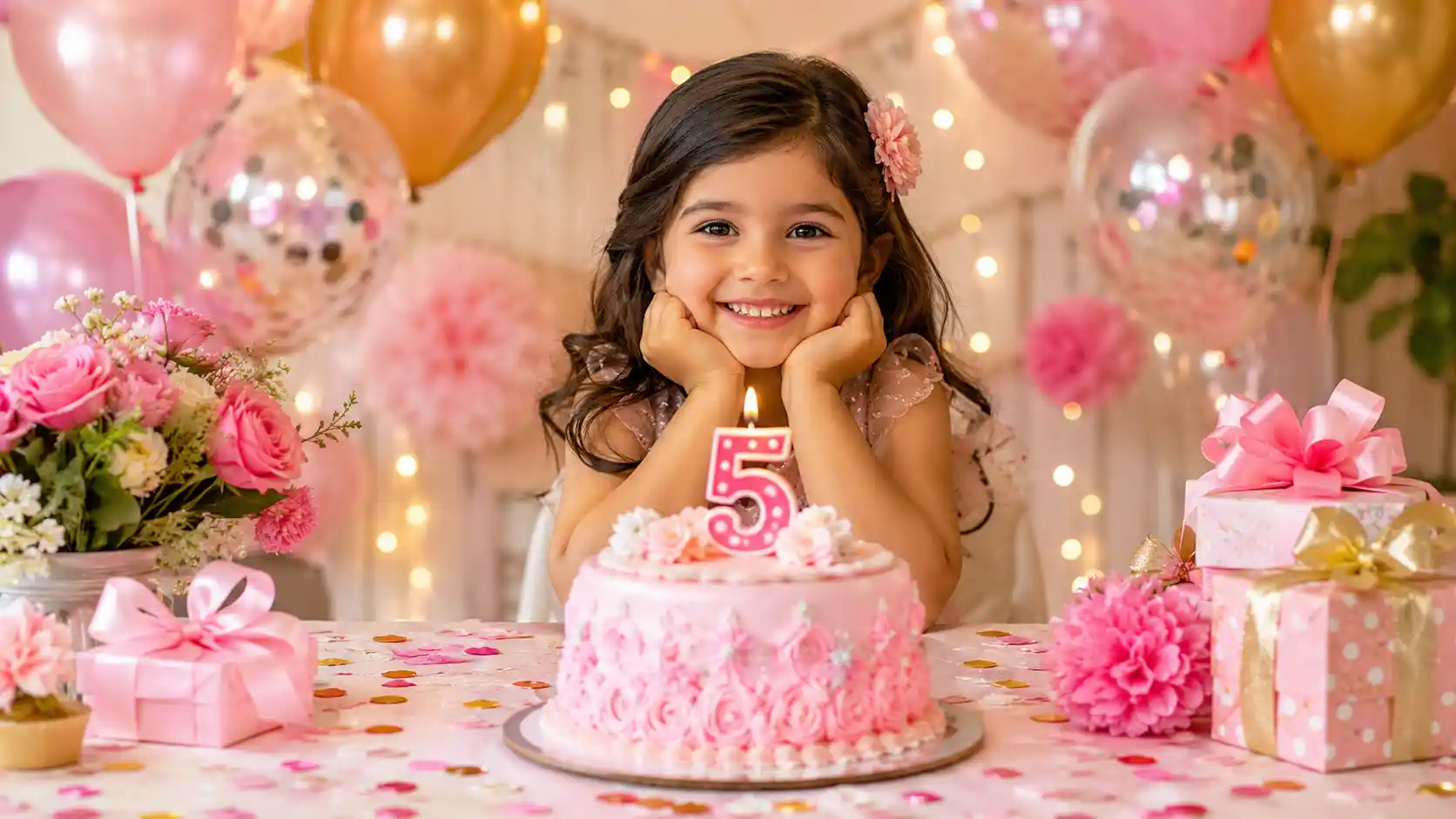 Birthday Wishes for 5 Year Old Girl