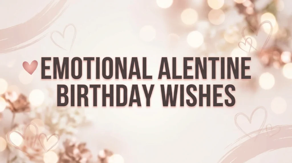  Emotional Alentine Birthday Wishes