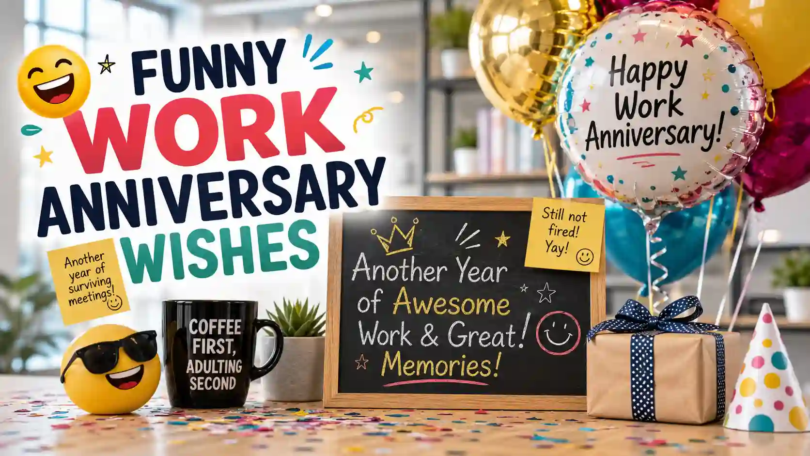 Funny Work Anniversary Wishes