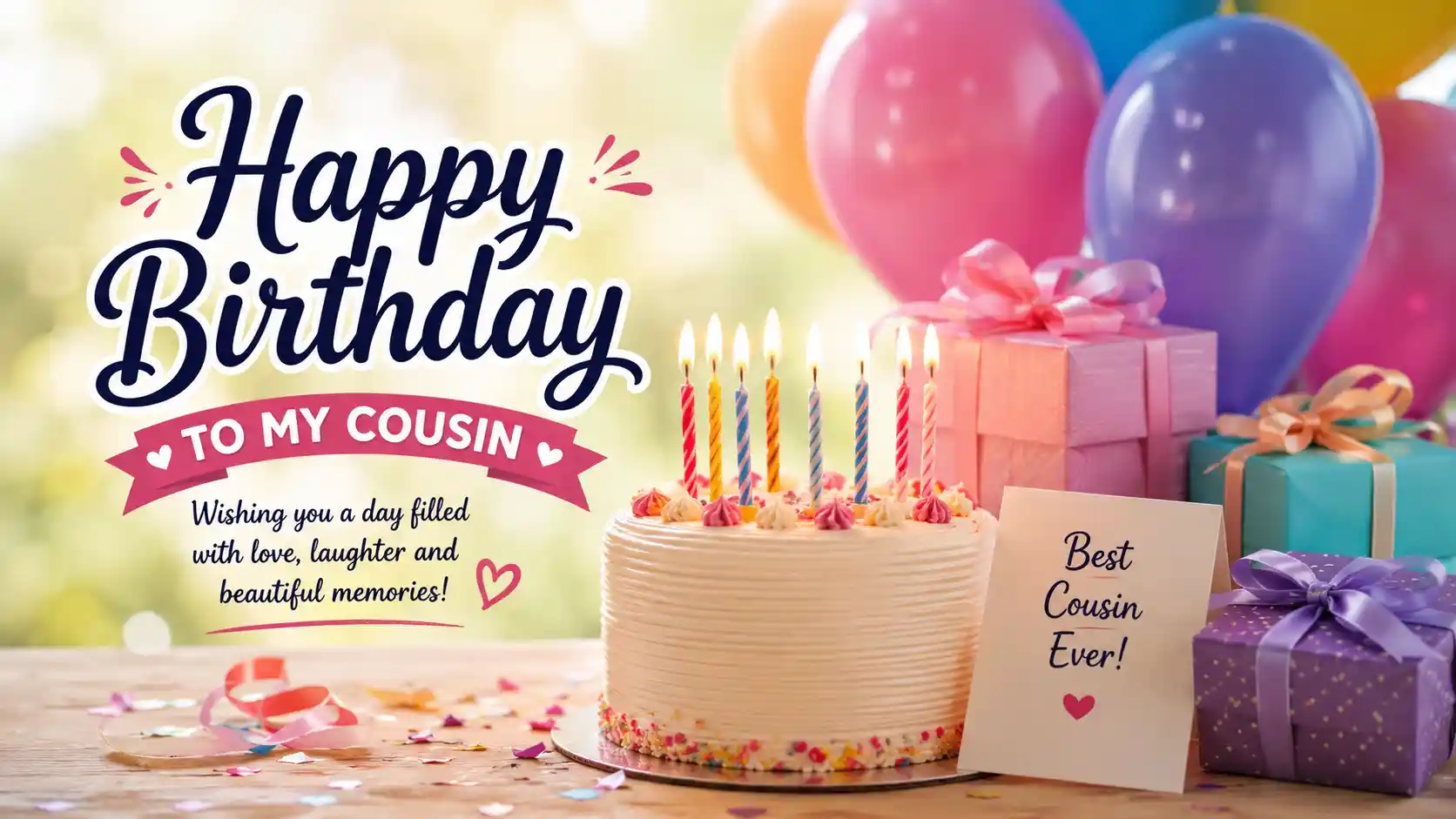 Happy Birthday Wishes to My Cousin