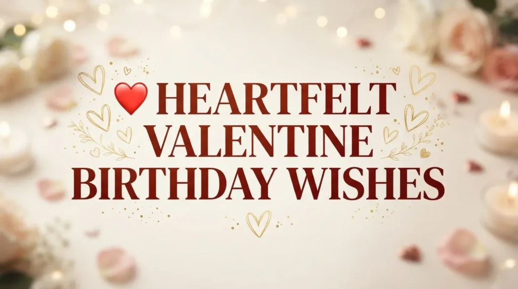 Heartfelt Alentine Birthday Wishes