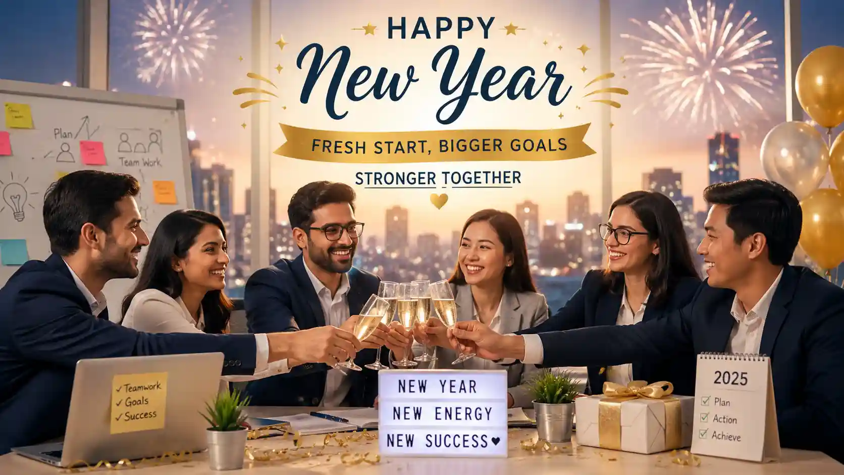 New Year Wishes to Team Members