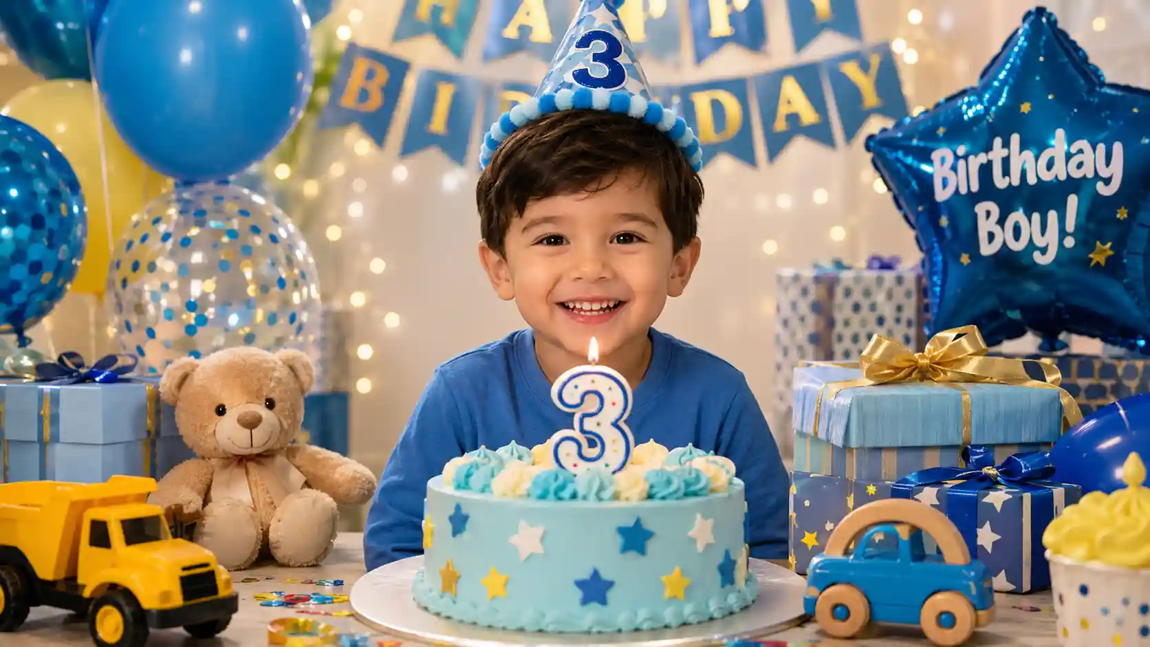 Birthday Wishes for a 3 Year Old Boy